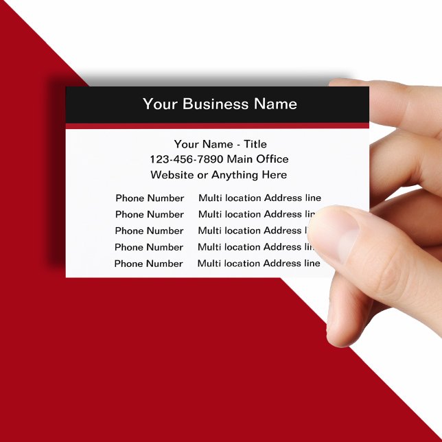 Multiple Location Business Cards Budget Friendly (Creator Uploaded)
