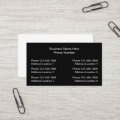 Multiple Location Business Cards Design | Zazzle