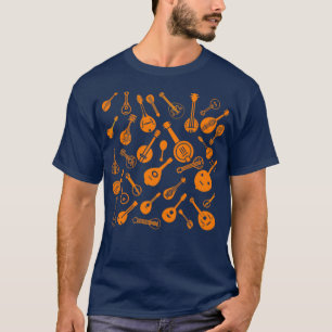 Multiple Mandolin Orange Color T-Shirt