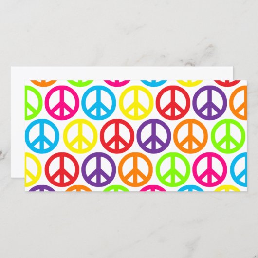 Multiple Multicolor Peace Signs (Front/Back)
