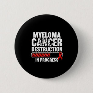 Multiple myeloma awareness burgundy ribbon button