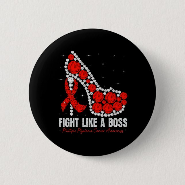 Multiple Myeloma Awareness Fight Blood Cancer Like Button (Front)