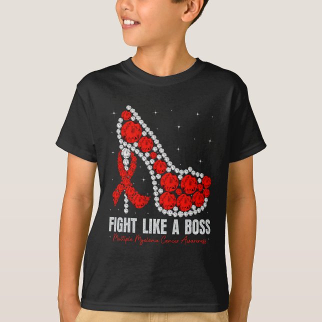 Multiple Myeloma Awareness Fight Blood Cancer Like T-Shirt (Front)