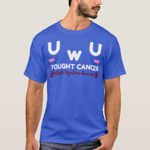 Multiple Myeloma Awareness I Fought Cancer UwU Gif T-Shirt