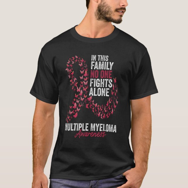 Multiple Myeloma Awareness Month Butterflies Burgu T-Shirt (Front)