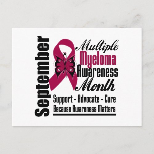 Multiple Myeloma Awareness Month Butterfly v5 Postcard