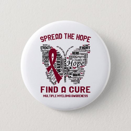 Multiple Myeloma Awareness Month Ribbon Gifts Button