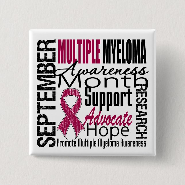 Multiple Myeloma AWARENESS Month TRIBUTE Button (Front)