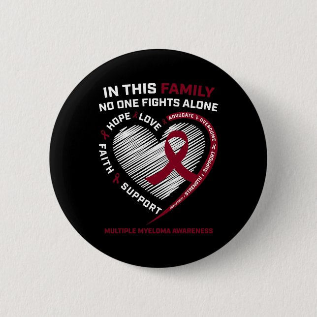 Multiple Myeloma Awareness Products Sister Dad Blo Button (Front)