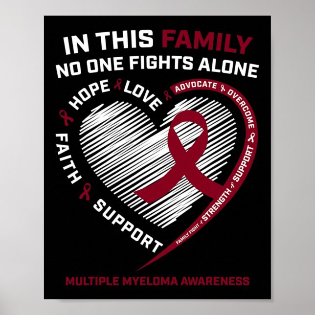 Multiple Myeloma Awareness Products Sister Dad Blo Poster (Front)