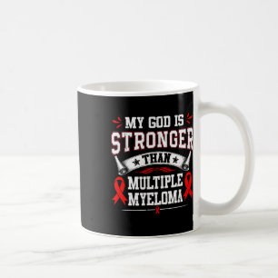 Multiple Myeloma Awareness Red Ribbon Blood Cancer Coffee Mug