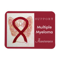 Multiple Myeloma Awareness Ribbon Angel Magnet