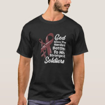 Multiple Myeloma Awareness Ribbon Chemo Faith Sold T-Shirt
