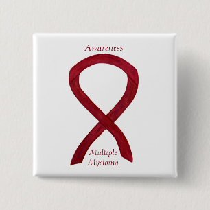 Multiple Myeloma Awareness Ribbon Custom Pins