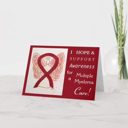 Multiple Myeloma Awareness Ribbon Greeting Card