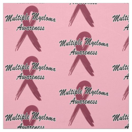 Multiple Myeloma Awareness Ribbon of Hope Fabric