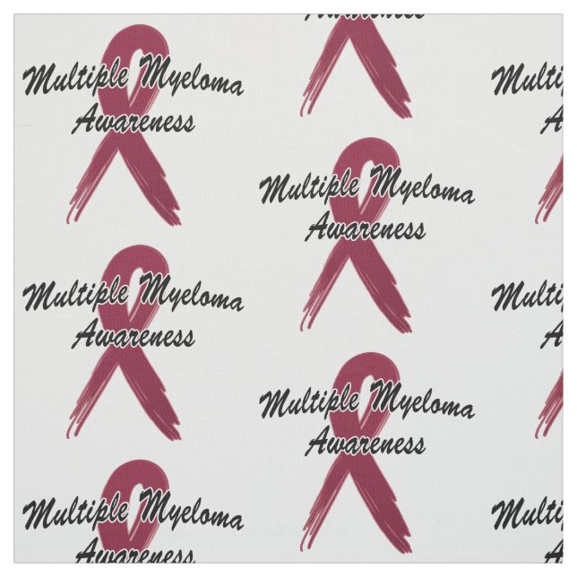 Multiple Myeloma Awareness Ribbon of Hope Fabric (Swatch)