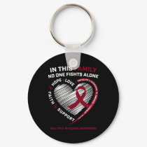 Multiple Myeloma Awareness  Sister Dad Blood Cance Keychain