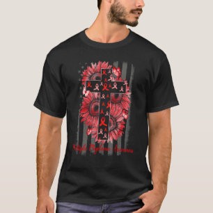 Multiple Myeloma Awareness Sunflower Supporter War T-Shirt
