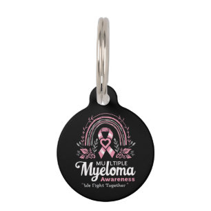 Multiple Myeloma Awareness We Fight Together Pet ID Tag