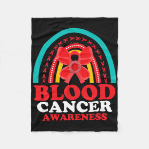 Multiple Myeloma Blood Cancer Awareness Butterfly Fleece Blanket