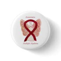 Multiple Myeloma Cancer Angel Awareness Ribbon Pin