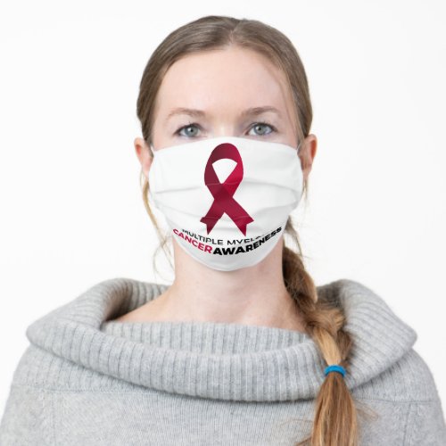 multiple myeloma cancer awareness adult cloth face mask