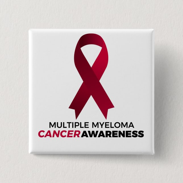 multiple myeloma cancer awareness button (Front)