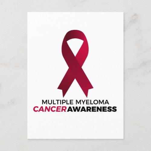 multiple myeloma cancer awareness postcard