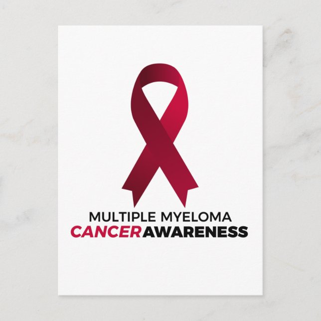 multiple myeloma cancer awareness postcard (Front)