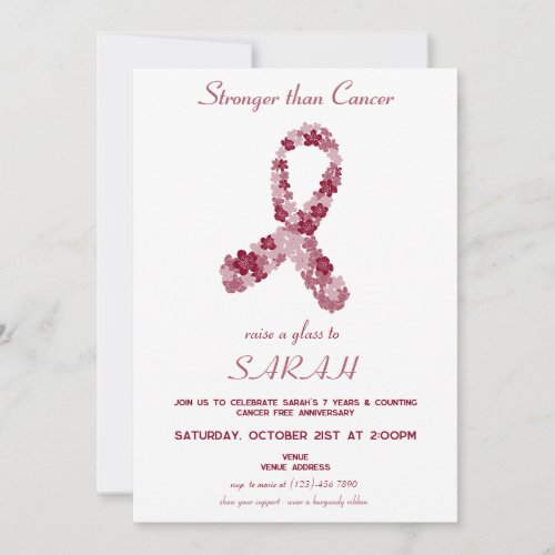 Multiple Myeloma Cancer Awareness Survivor Party Invitation