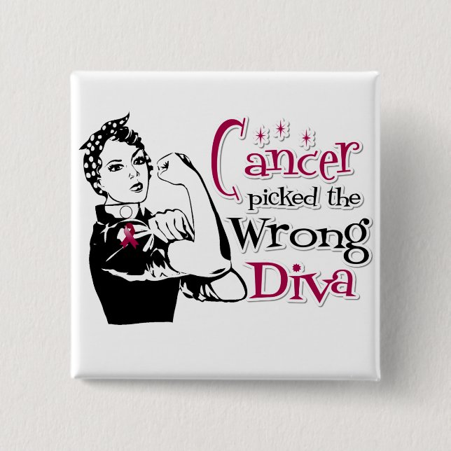 Multiple Myeloma Cancer Picked The Wrong Diva Button (Front)