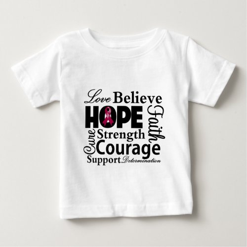 Multiple Myeloma Collage of Hope Baby T_Shirt