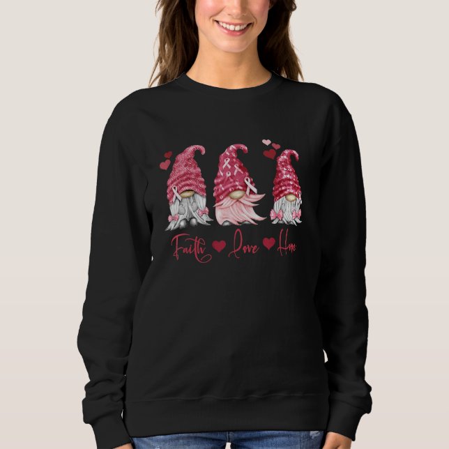 Multiple Myeloma Faith Hope Love Burgundy Gnomes H Sweatshirt (Front)