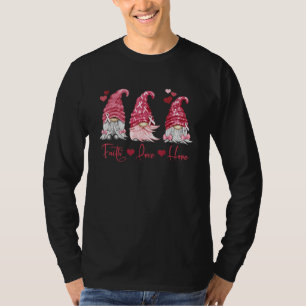 Multiple Myeloma Faith Hope Love Burgundy Gnomes H T-Shirt