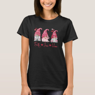 Multiple Myeloma Faith Hope Love Burgundy Gnomes H T-Shirt