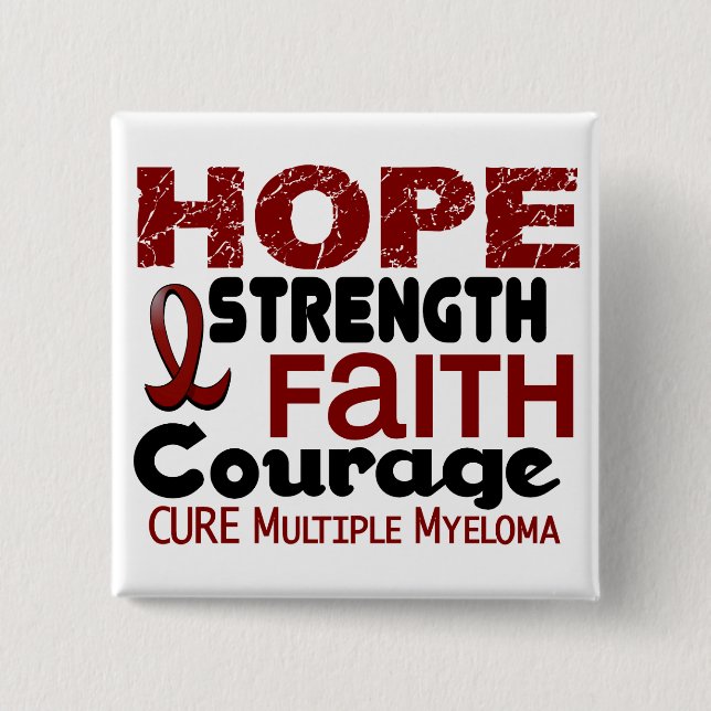 Multiple Myeloma HOPE 3 Pinback Button (Front)