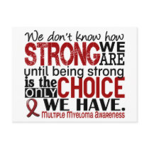 Multiple Myeloma How Strong We Are Postcard