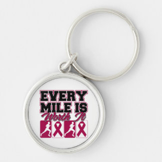 Multiple Myeloma Mens Every Mile is Worth It Keychain