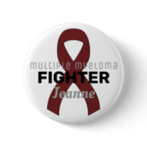 Multiple Myeloma Ribbon White Button