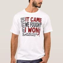 Multiple Myeloma Survivor It Came We Fought I Won T-Shirt