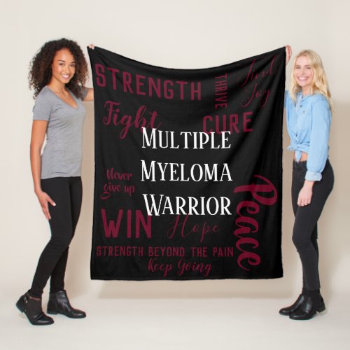 Multiple Myeloma Warrior blanket