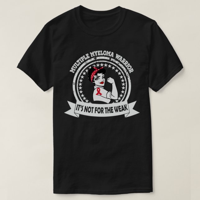 Multiple Myeloma Warrior MomRibbon Awareness  T-Shirt (Design Front)