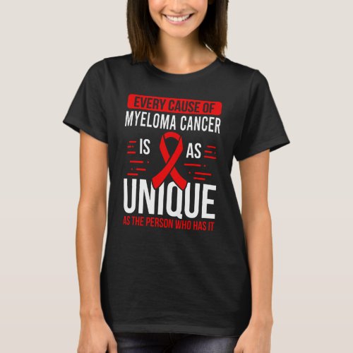 Multiple Myeloma Warrior Plasma Cell Myelomatosis T_Shirt