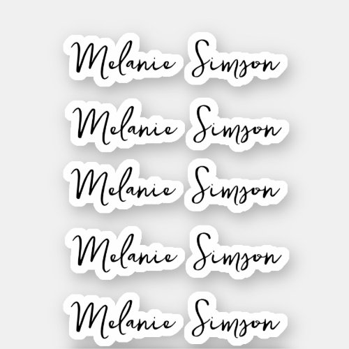 Multiple Name Stickers Back to School stickers