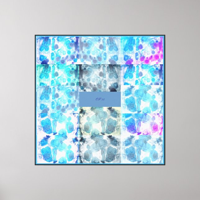 Multiple Of Blues Canvas Print (Front)