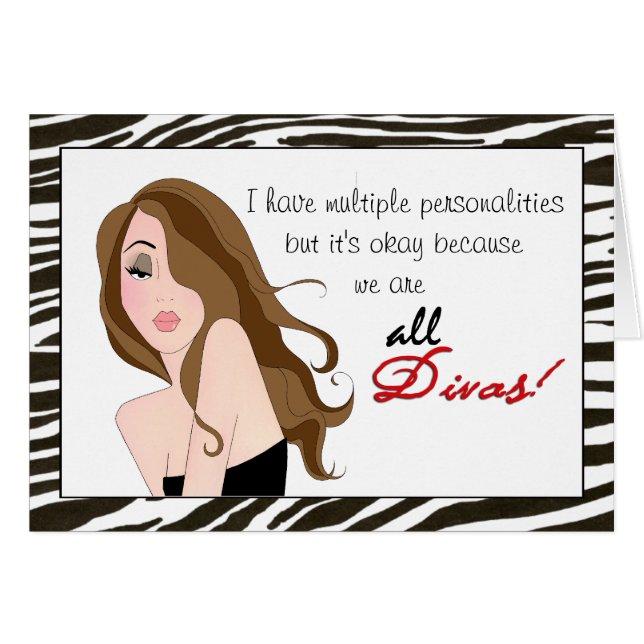 Multiple Personalities / Under One Tiara We Stand! Cards (Front Horizontal)