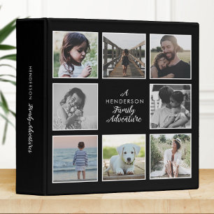 Multiple Photo Family Name Collage Memory Album Binder