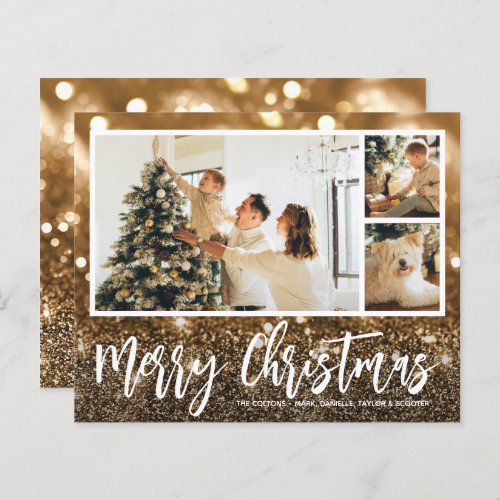 Multiple Photo Merry Christmas Budget Cards
