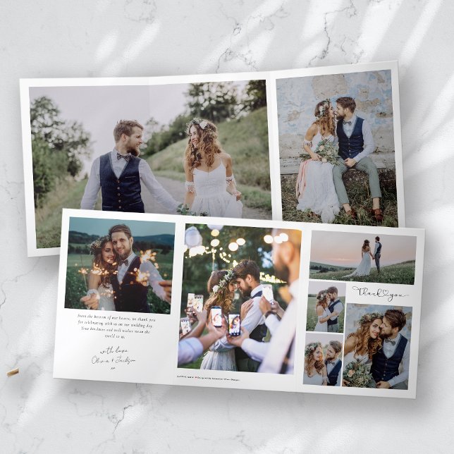 Multiple Photo Wedding Thank You Card (Creator Uploaded)